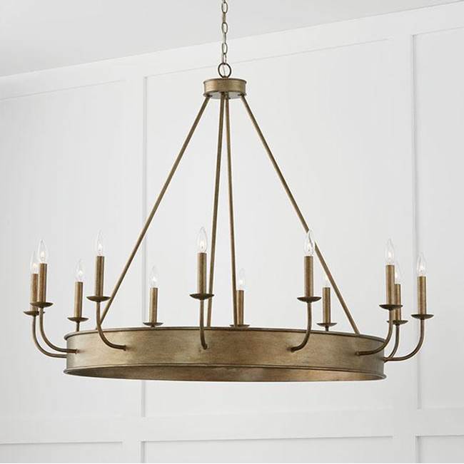 Capital Lighting 449201ML Mystic Luster 49.5''w X 38.5''h 12-light Chandelier In Mystic Luster Image 2