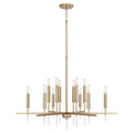 Capital Lighting 449301MA Matte Brass 35''w X 25''h 12-light Chandelier In Matte Brass With Acrylic Finial Accents Image 1
