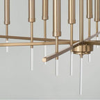 Capital Lighting Elora 48''w X 39.5''h 20-light Two-tier Chandelier In Matte Brass With Acrylic Finial Accents