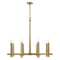 Capital Lighting 449681AD Aged Brass 39''w X 33.5''h 8-light Chandelier In Aged Brass Image 1