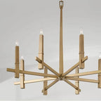 Capital Lighting Blake 39''w X 33.5''h 8-light Chandelier In Aged Brass