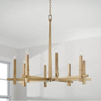 Capital Lighting 449681AD Aged Brass 39''w X 33.5''h 8-light Chandelier In Aged Brass Image 2
