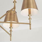 Capital Lighting Whitney 34''w X 27''h 6-light Chandelier In Aged Brass With Metal Shade With White Interior