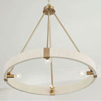 Capital Lighting Delaney 26''w X 25.5''h 4-light Chandelier In Matte Brass With Bleached Natural Rope