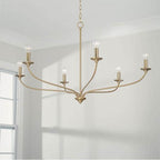 Capital Lighting 449961MA Matte Brass 39.75''w X 24''h 6-light Chandelier In Matte Brass Image 2