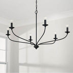 Capital Lighting 449961MB Matte Black 39.75''w X 24''h 6-light Chandelier In Matte Black Image 2