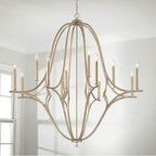 Capital Lighting 450001BS Brushed Champagne 48''w X 47.5''h 12-light Chandelier In Brushed Champagne Image 2