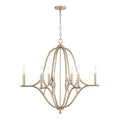 Capital Lighting 450061BS Brushed Champagne 32''w X 31''h 6-light Chandelier In Brushed Champagne Image 1
