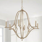 Capital Lighting 450061BS Brushed Champagne 32''w X 31''h 6-light Chandelier In Brushed Champagne Image 2