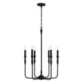 Capital Lighting 450361XK Textured Black 20''w X 30.25''h 6-light Chandelier In Textured Black Image 1