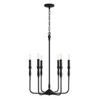 Capital Lighting 450361XK Textured Black 20''w X 30.25''h 6-light Chandelier In Textured Black Image 1