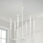Capital Lighting 450361XW Textured White 20''w X 30.25''h 6-light Chandelier In Textured White Image 2