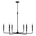 Capital Lighting 450362XK Textured Black 41''w X 30.5''h 6-light Chandelier In Textured Black Image 1