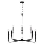 Capital Lighting 450381XK Textured Black 41''w X 34''h 8-light Chandelier In Textured Black Image 1