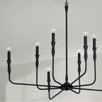 Capital Lighting Paloma 41''w X 34''h 8-light Chandelier In Textured Black