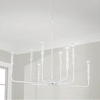 Capital Lighting 450381XW Textured White 41''w X 34''h 8-light Chandelier In Textured White Image 2