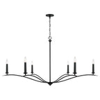 Capital Lighting 450661BI Black Iron 57''w X 29.25''h 6-light Elongated Chandelier In Black Iron Image 1