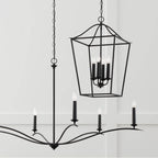 Capital Lighting 550641BI Black Iron 15.75''w X 25.5''h 4-light Foyer Pendant Lantern In Black Iron Image 3