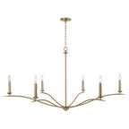 Capital Lighting 450661MA Matte Brass 57''w X 29.25''h 6-light Elongated Chandelier In Matte Brass Image 3
