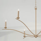 Capital Lighting 450661MA Matte Brass 57''w X 29.25''h 6-light Elongated Chandelier In Matte Brass Image 4