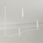 Capital Lighting 450661XW Textured White 57''w X 29.25''h 6-light Elongated Chandelier In Textured White Image 4