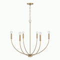 Capital Lighting 452161AD Aged Brass 30.25''w X 29.50''h 6-light Chandelier In Aged Brass Image 1