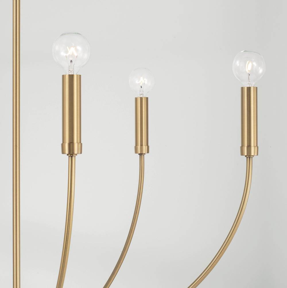 Capital Lighting 452161AD Aged Brass 30.25''w X 29.50''h 6-light Chandelier In Aged Brass Image 4