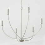 Capital Lighting 452161BN Brushed Nickel 30.25''w X 29.50''h 6-light Chandelier In Brushed Nickel Image 4