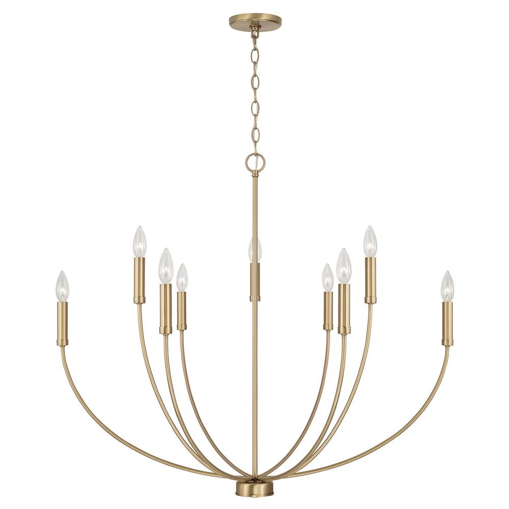 Capital Lighting 452191AD Aged Brass 35.25''w X 32.50''h 8-light Chandelier In Aged Brass Image 1