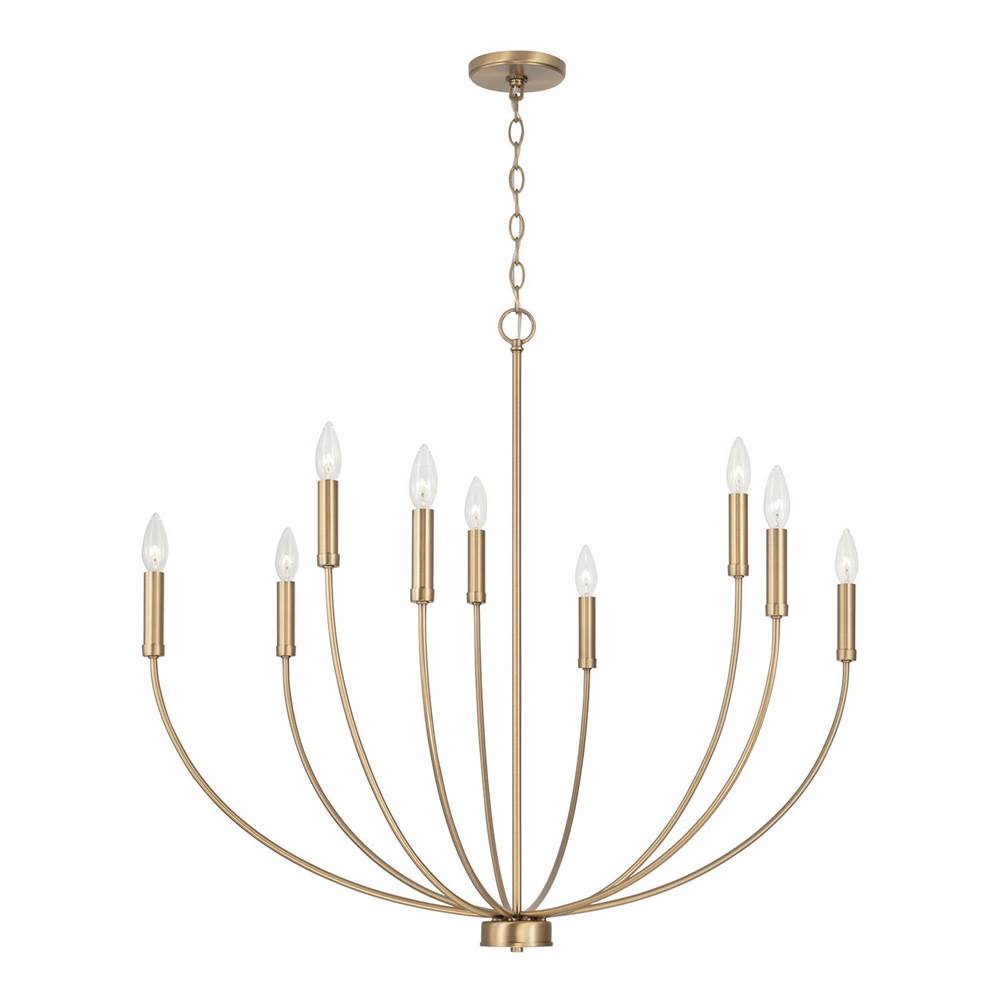 Capital Lighting 452191AD Aged Brass 35.25''w X 32.50''h 8-light Chandelier In Aged Brass Image 3