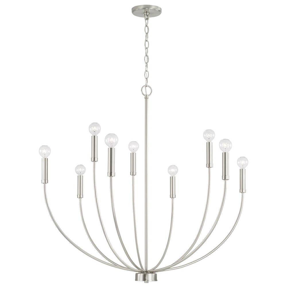Capital Lighting 452191BN Brushed Nickel 35.25''w X 32.50''h 8-light Chandelier In Brushed Nickel Image 3