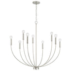 Capital Lighting 452191BN Brushed Nickel 35.25''w X 32.50''h 8-light Chandelier In Brushed Nickel Image 3