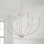 Capital Lighting Ansley 35.25''w X 32.50''h 8-light Chandelier In Aged Brass