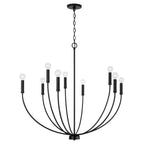 Capital Lighting 452191MB Matte Black 35.25''w X 32.50''h 8-light Chandelier In Matte Black Image 3