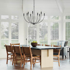 Capital Lighting Ansley 35.25''w X 32.50''h 8-light Chandelier In Aged Brass