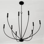 Capital Lighting 452191MB Matte Black 35.25''w X 32.50''h 8-light Chandelier In Matte Black Image 4