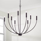 Capital Lighting 452191MB Matte Black 35.25''w X 32.50''h 8-light Chandelier In Matte Black Image 7