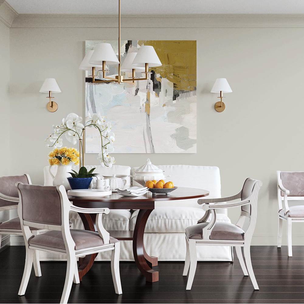 Capital Lighting Gilda 29.75''w X 19.75''h 4-light Chandelier In Aged Brass With White Fabric Stay-straight Shades And Interchangeable Clear Or Tortoise Shell Bobeches