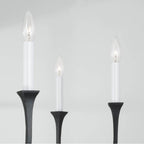 Capital Lighting 452361BI Black Iron 32''w X 24''h 6-light Chandelier In Black Iron With Interchangeable White Or Black Iron Candle Sleeves Image 5
