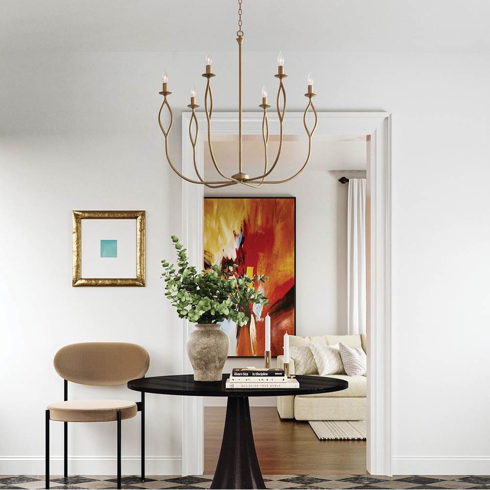 Capital Lighting Cohen 22''w X 32.25''h 6-light Chandelier In Mystic Luster