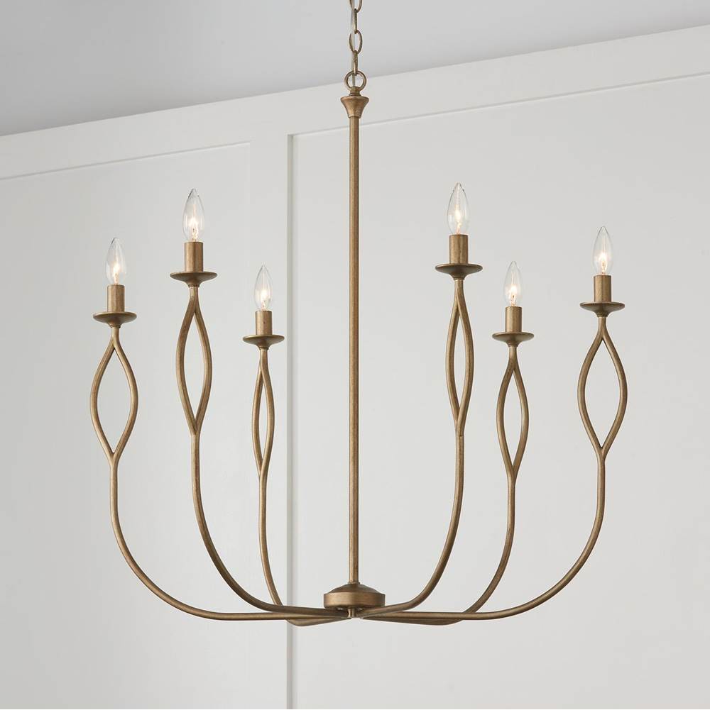 Capital Lighting Cohen 30.50''w X 32''h 6-light Chandelier In Mystic Luster