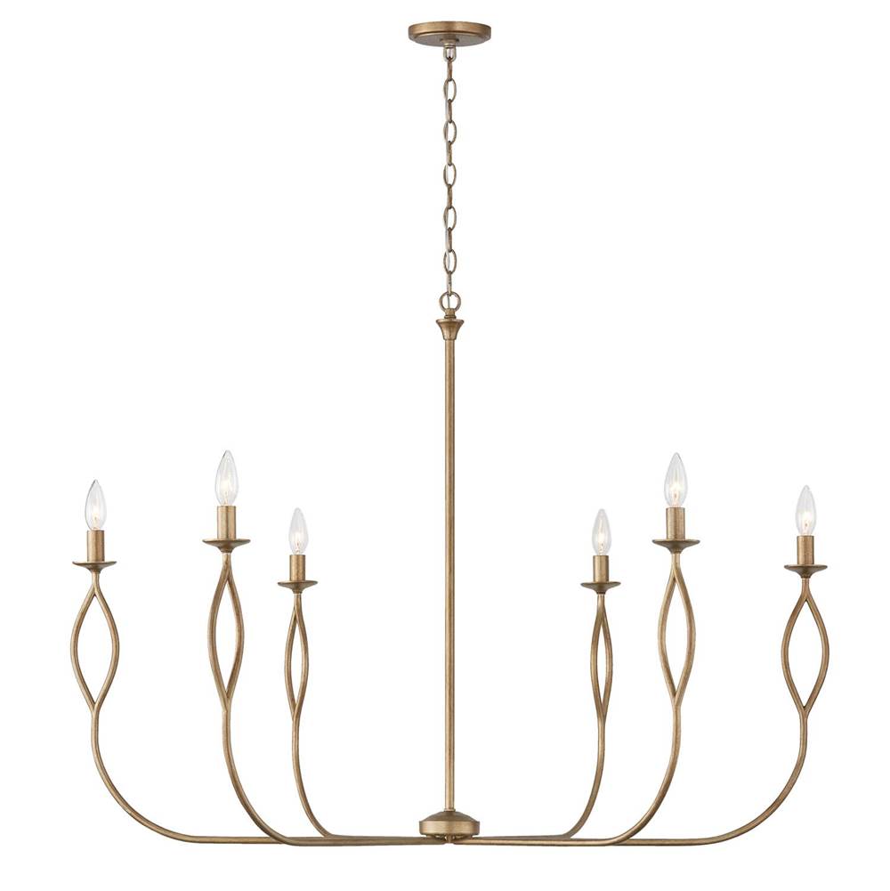 Capital Lighting 452563ML Mystic Luster 44''w X 32''h 6-light Chandelier In Mystic Luster Image 1
