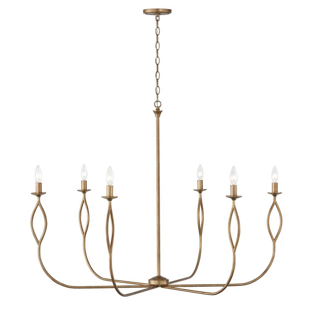 Capital Lighting 452563ML Mystic Luster 44''w X 32''h 6-light Chandelier In Mystic Luster Image 3