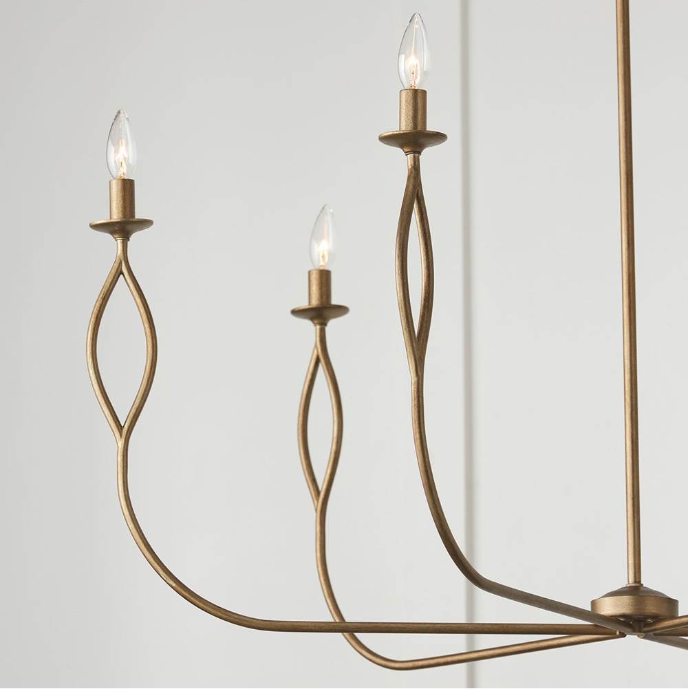 Capital Lighting 452563ML Mystic Luster 44''w X 32''h 6-light Chandelier In Mystic Luster Image 4
