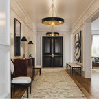 Capital Lighting Weller 27.50''w X 24.25''h 4-light Modern Circular Metal Chandelier In Matte Brass