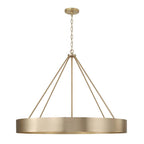 Capital Lighting 453061MA Matte Brass 35.75''w X 27.25''h 6-light Modern Circular Metal Chandelier In Matte Brass Image 1