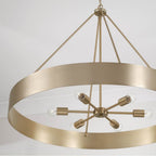 Capital Lighting 453061MA Matte Brass 35.75''w X 27.25''h 6-light Modern Circular Metal Chandelier In Matte Brass Image 4