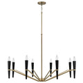 Capital Lighting 453881AB Aged Brass,Black 40'' W X 27'' H 8-light Chandelier In Aged Brass And Black Image 1