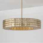 Capital Lighting Eliana 30.25'' W X 6.75'' H 4-light Medallion Chandelier In Dark Brass