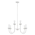 Capital Lighting 456181CE Ceramic White 32.5'' W X 26'' H 8-light Chandelier In Matte White With Handcrafted Fluted Ceramic Accents Image 1